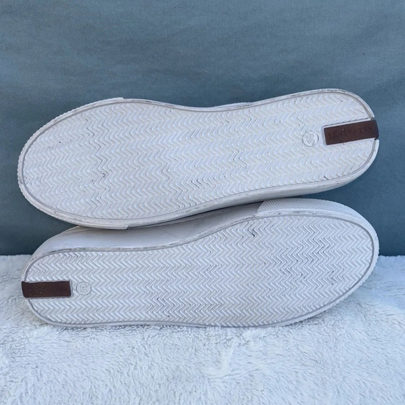 GUC AllSaints Bella White Women's Size EU 39 Leather Suede Comfort Casual Retro - Picture 6 of 9